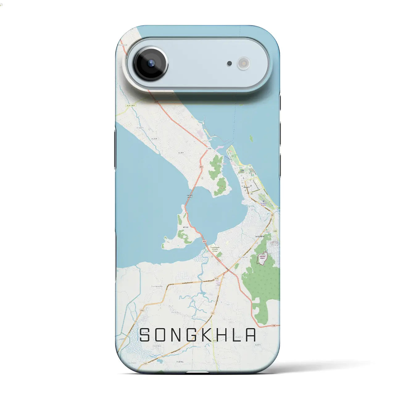 【ソンクラー(タイ)】地図柄iPhoneケース(バックカバータイプ)