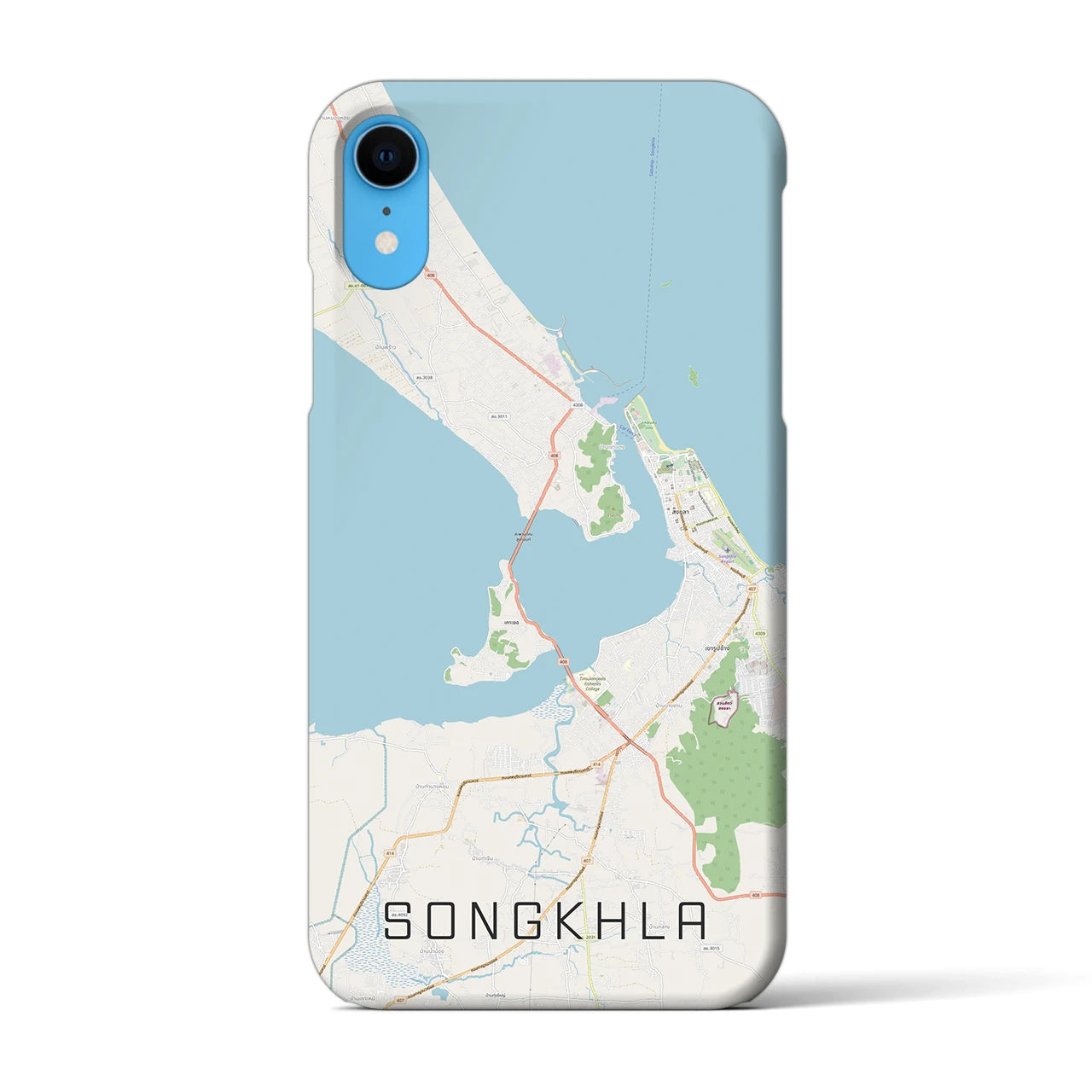 【ソンクラー(タイ)】地図柄iPhoneケース(バックカバータイプ)