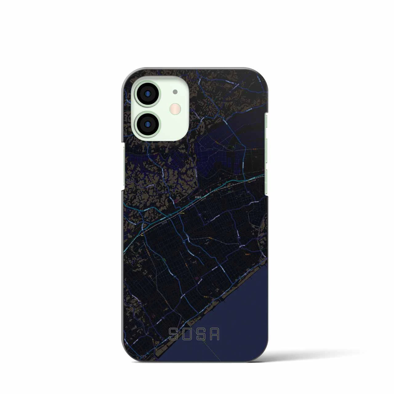 【匝瑳(千葉県)】地図柄iPhoneケース(バックカバータイプ)