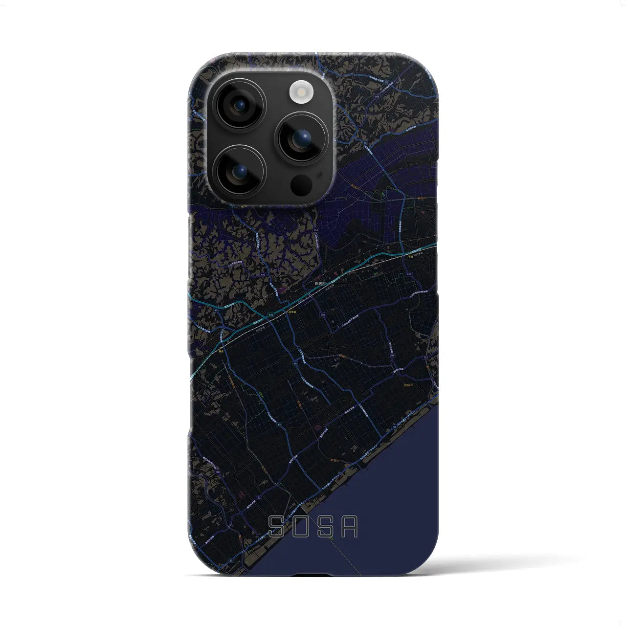 【匝瑳(千葉県)】地図柄iPhoneケース(バックカバータイプ)