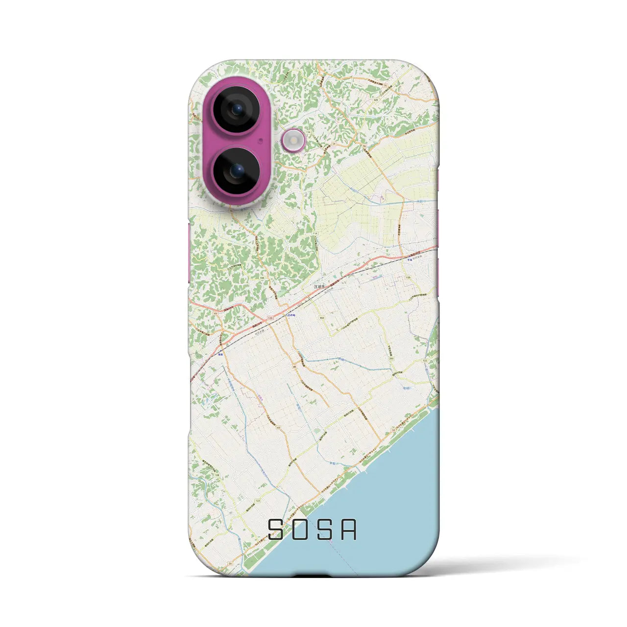 【匝瑳(千葉県)】地図柄iPhoneケース(バックカバータイプ)