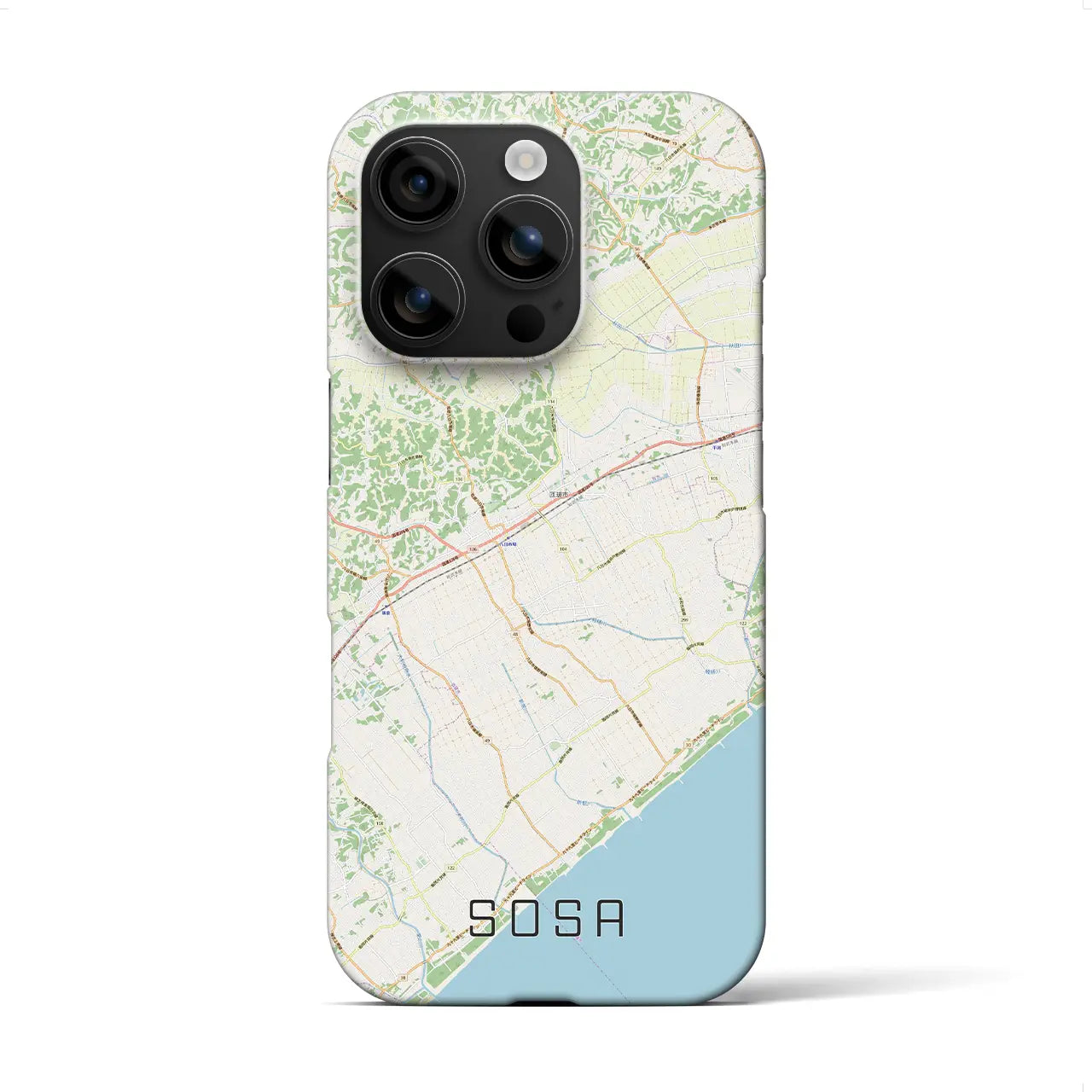 【匝瑳(千葉県)】地図柄iPhoneケース(バックカバータイプ)