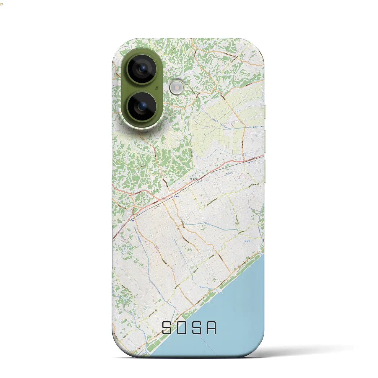 【匝瑳(千葉県)】地図柄iPhoneケース(バックカバータイプ)