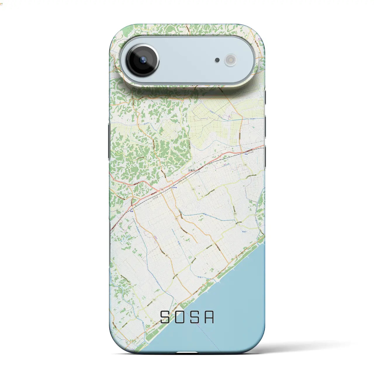 【匝瑳(千葉県)】地図柄iPhoneケース(バックカバータイプ)