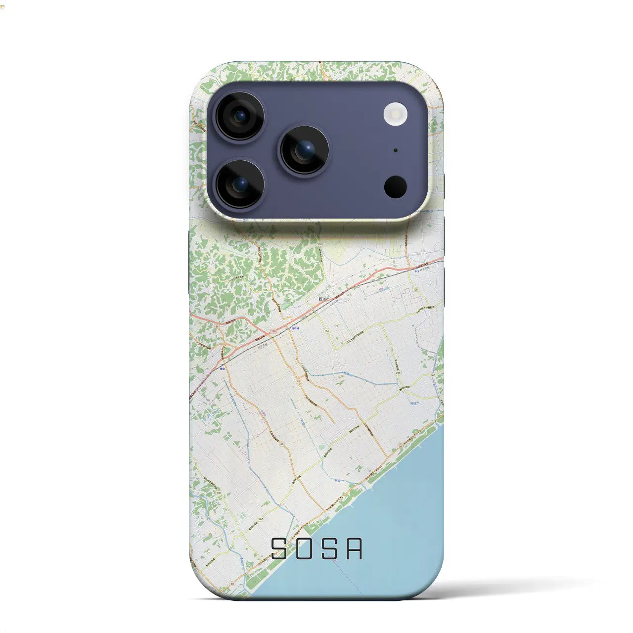 【匝瑳(千葉県)】地図柄iPhoneケース(バックカバータイプ)