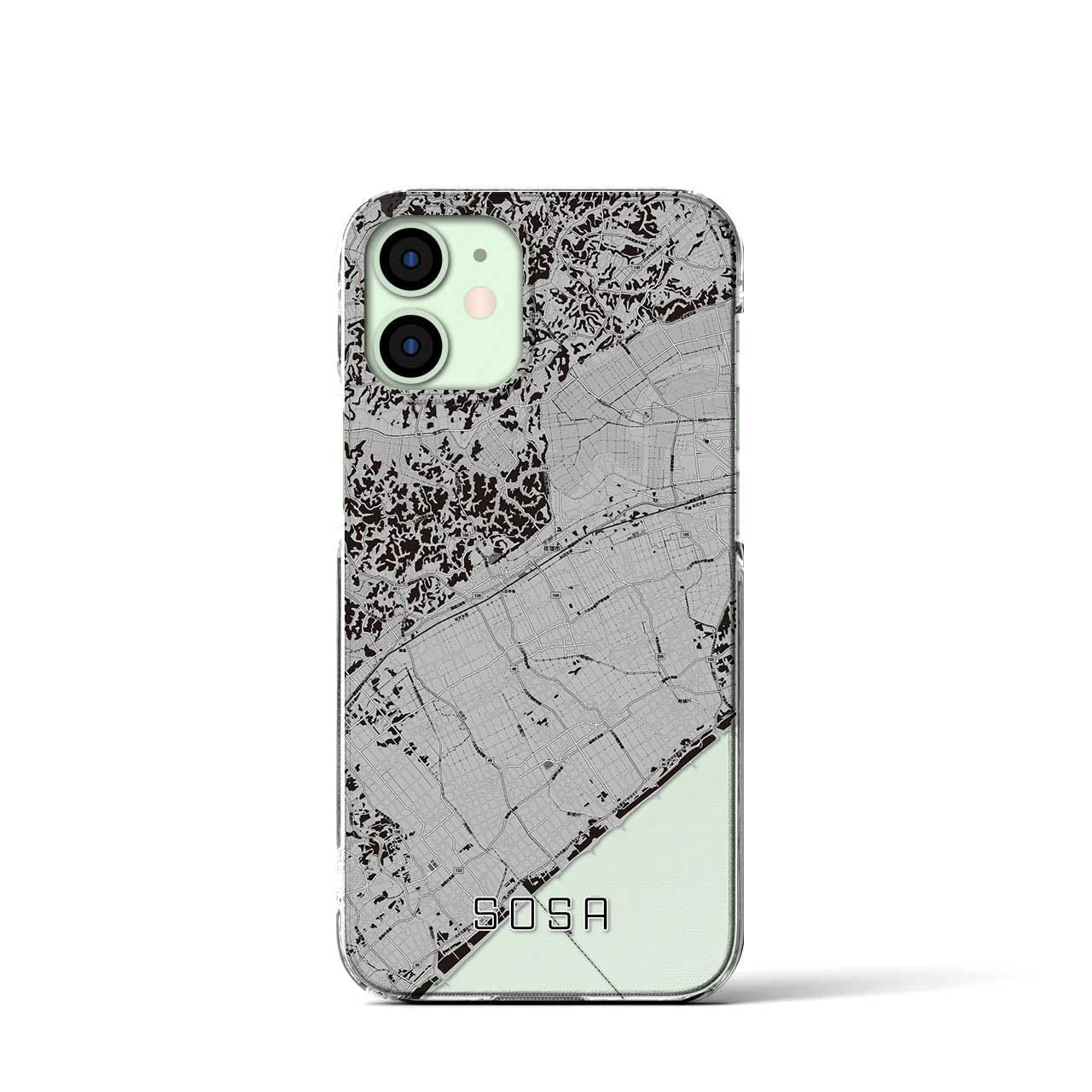 【匝瑳(千葉県)】地図柄iPhoneケース(クリアタイプ)