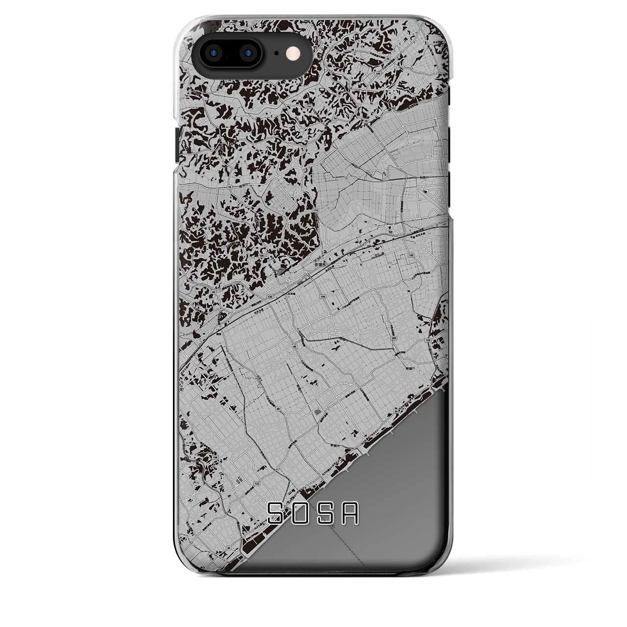 【匝瑳(千葉県)】地図柄iPhoneケース(クリアタイプ)