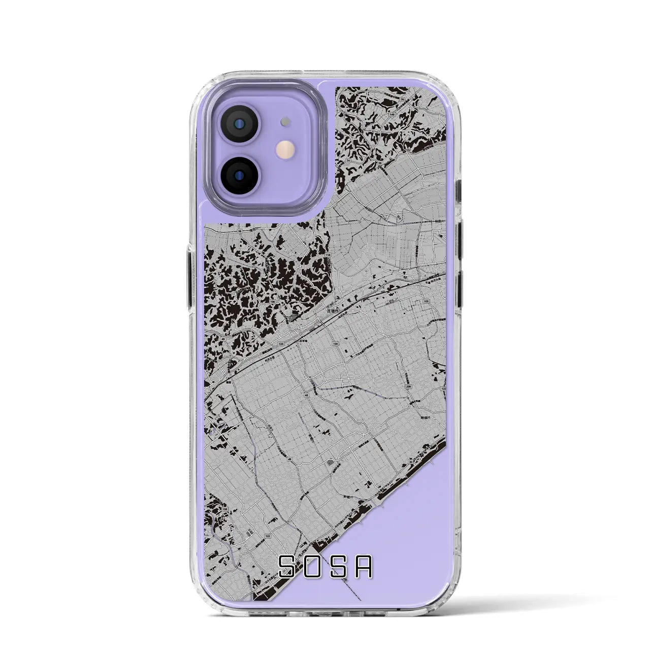 【匝瑳(千葉県)】地図柄iPhoneケース(MagSafeタイプ)