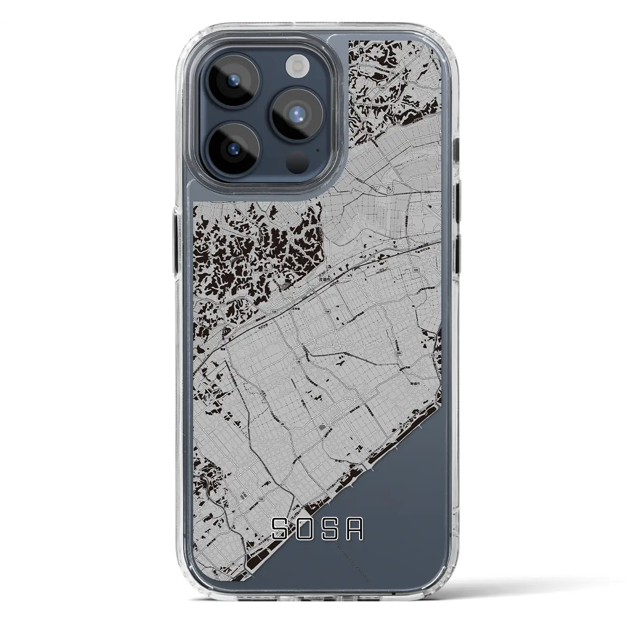 【匝瑳(千葉県)】地図柄iPhoneケース(MagSafeタイプ)
