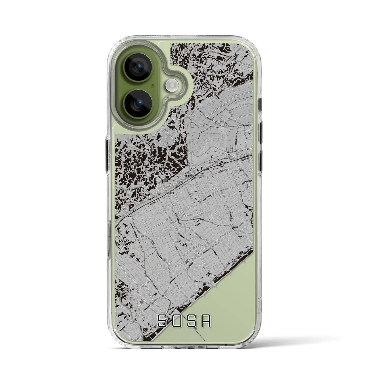 【匝瑳(千葉県)】地図柄iPhoneケース(MagSafeタイプ)