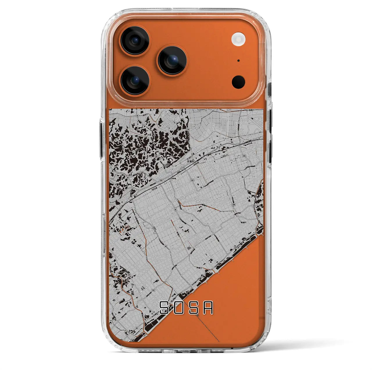 【匝瑳(千葉県)】地図柄iPhoneケース(MagSafeタイプ)