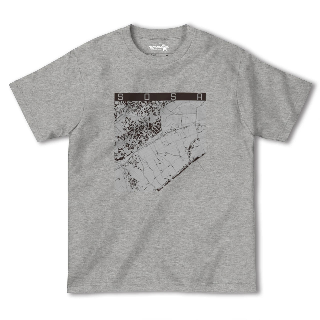 【匝瑳(千葉県)】地図柄ヘビーウェイトTシャツ