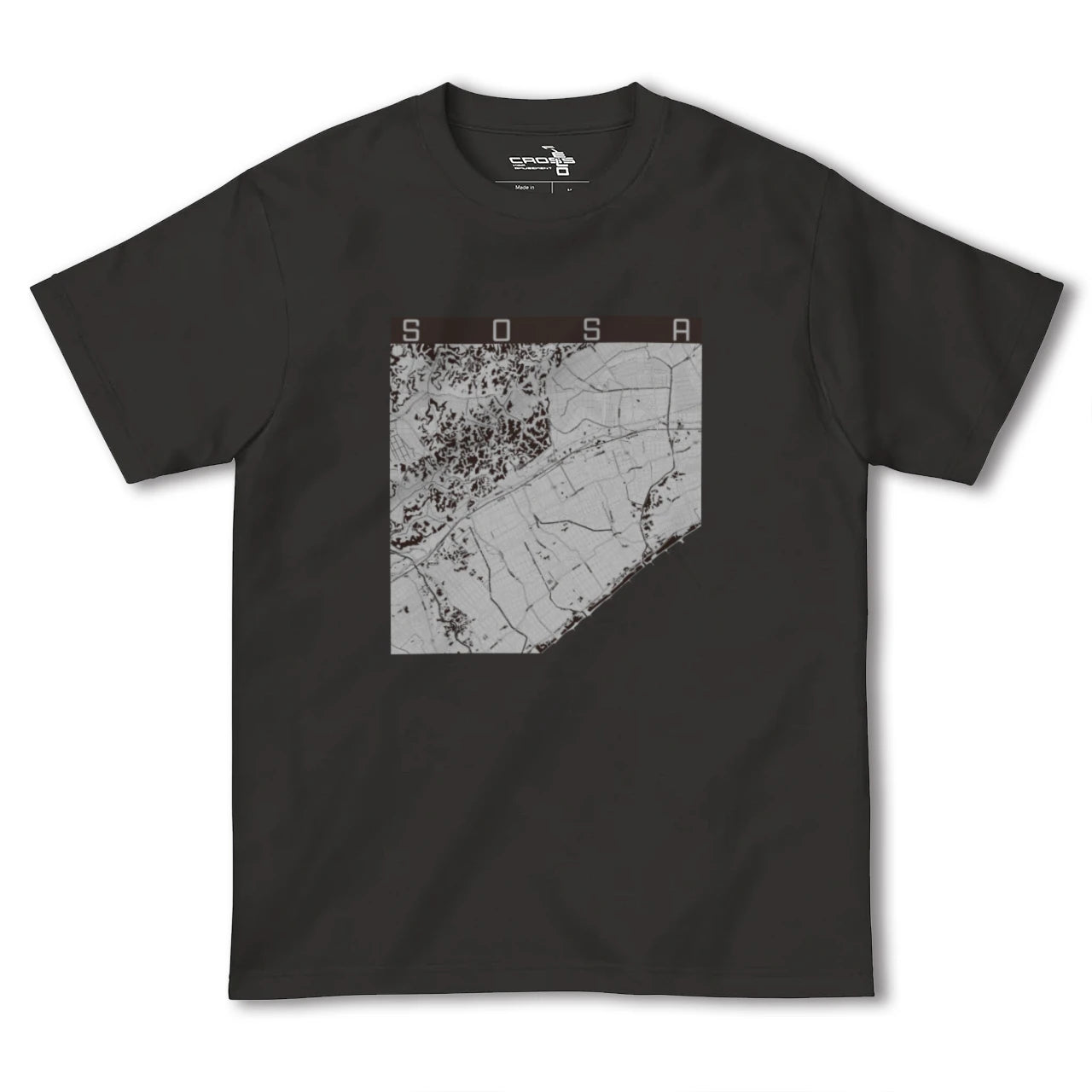 【匝瑳(千葉県)】地図柄ヘビーウェイトTシャツ