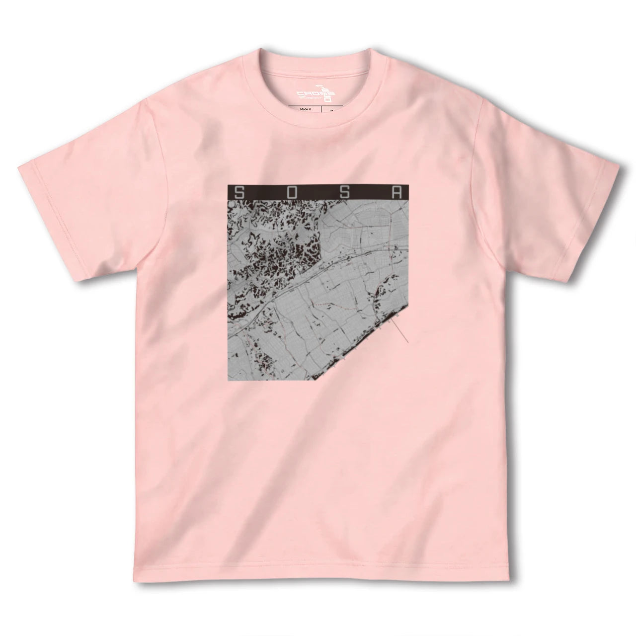 【匝瑳(千葉県)】地図柄ヘビーウェイトTシャツ