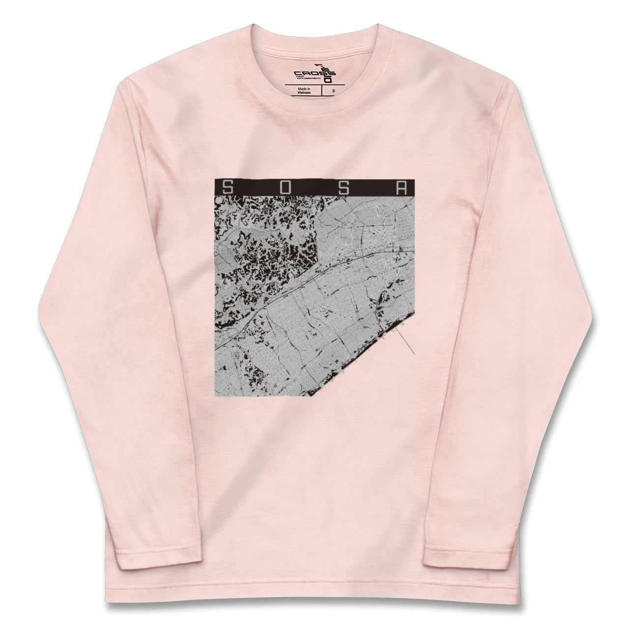【匝瑳(千葉県)】地図柄ロングスリーブTシャツ