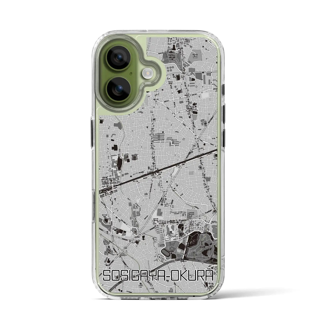 【祖師ヶ谷大蔵(東京都)】地図柄iPhoneケース(MagSafeタイプ)