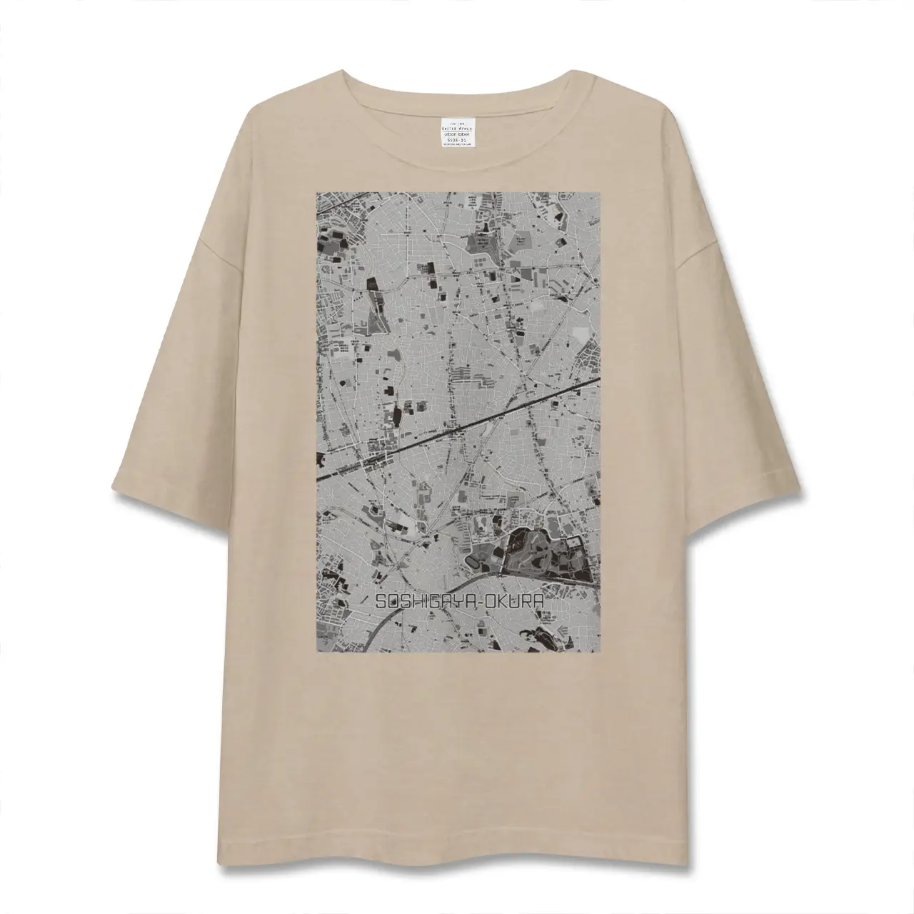 【祖師ヶ谷大蔵(東京都)】地図柄ビッグシルエットTシャツ