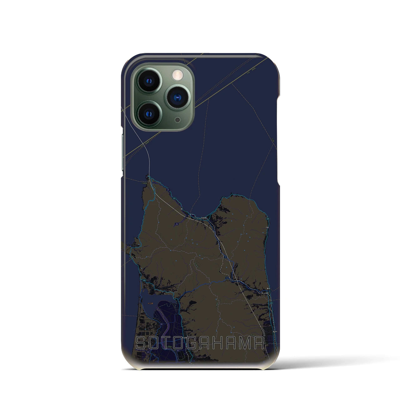 【外ヶ浜(青森県)】地図柄iPhoneケース(バックカバータイプ)