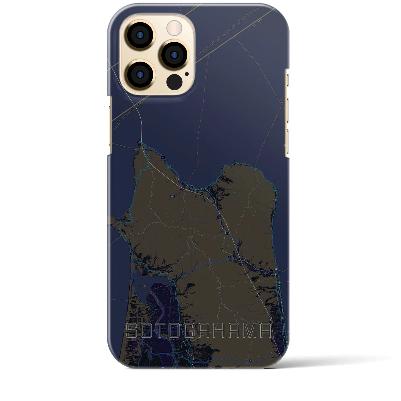 【外ヶ浜(青森県)】地図柄iPhoneケース(バックカバータイプ)