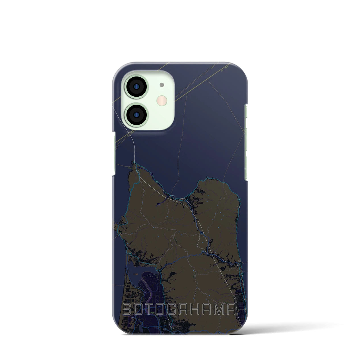 【外ヶ浜(青森県)】地図柄iPhoneケース(バックカバータイプ)