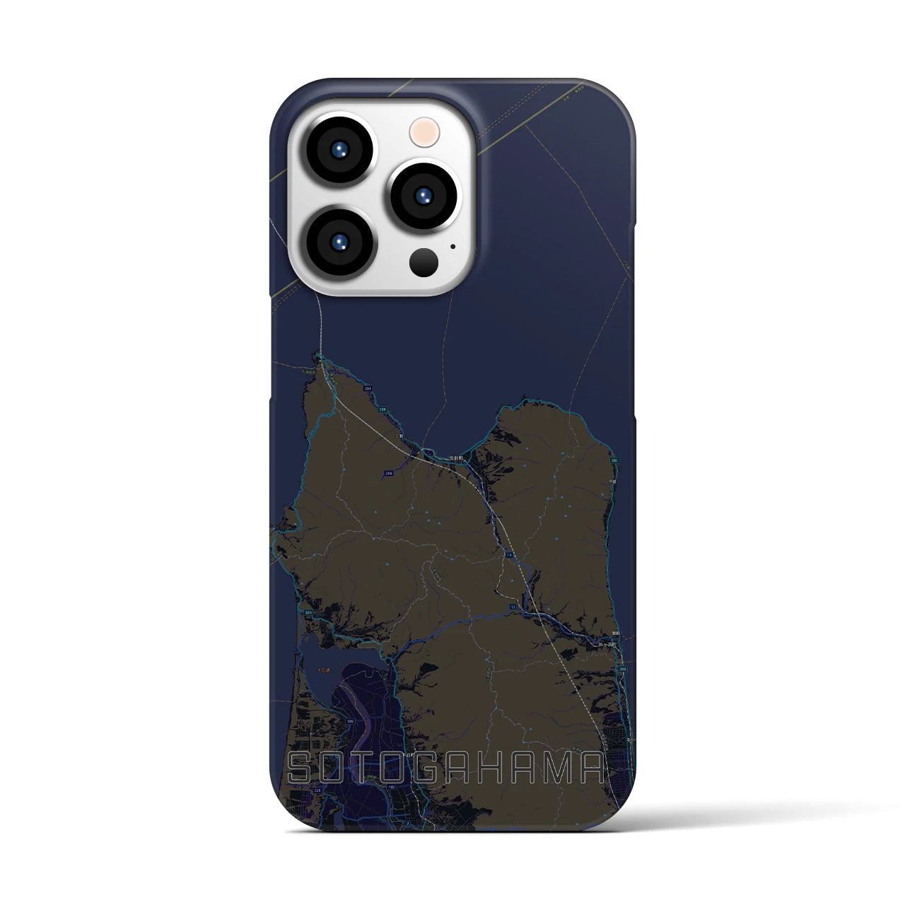 【外ヶ浜(青森県)】地図柄iPhoneケース(バックカバータイプ)