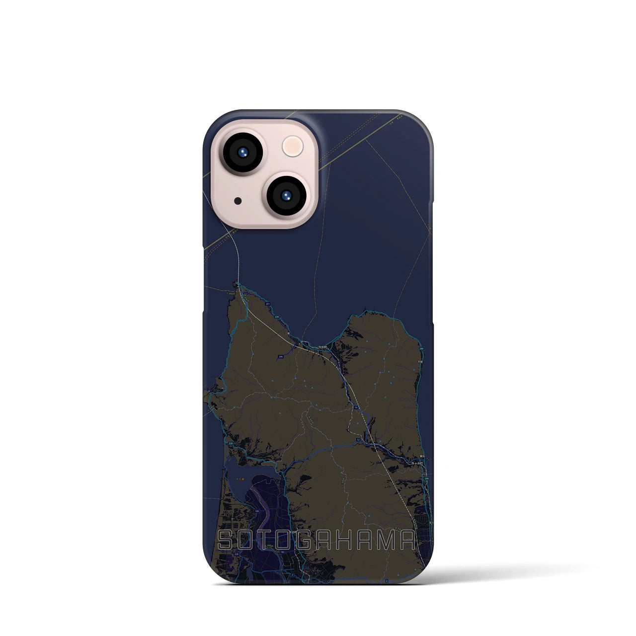 【外ヶ浜(青森県)】地図柄iPhoneケース(バックカバータイプ)