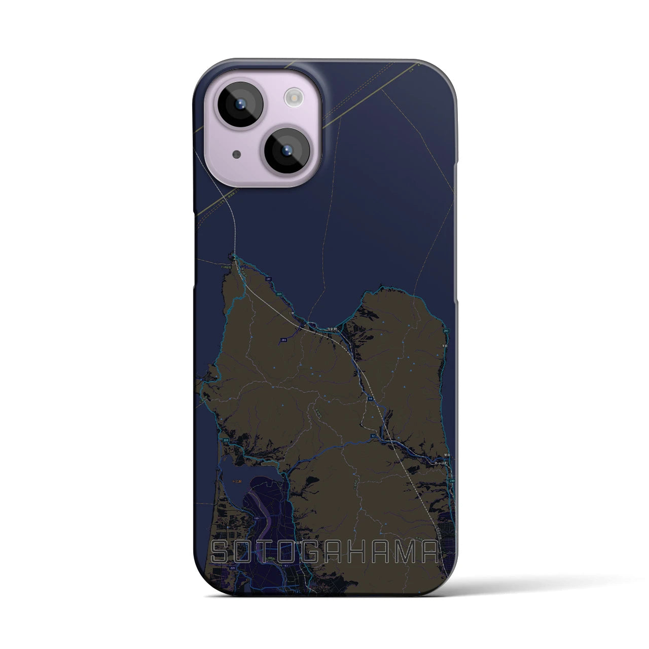 【外ヶ浜(青森県)】地図柄iPhoneケース(バックカバータイプ)