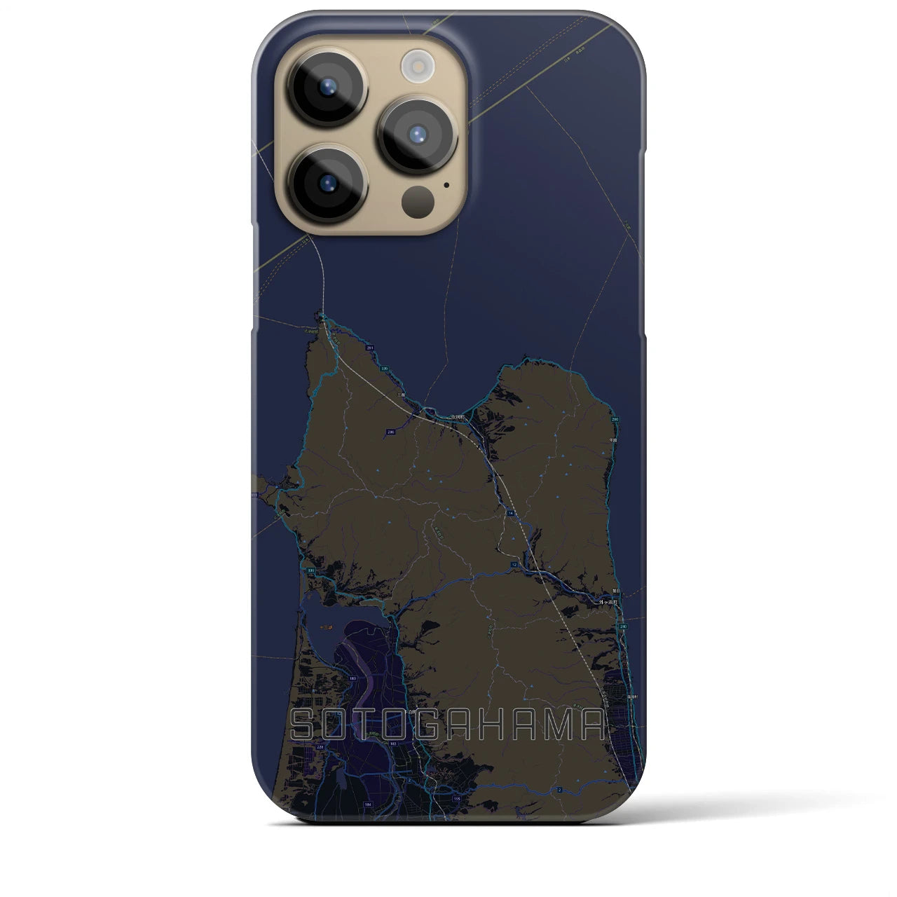 【外ヶ浜(青森県)】地図柄iPhoneケース(バックカバータイプ)