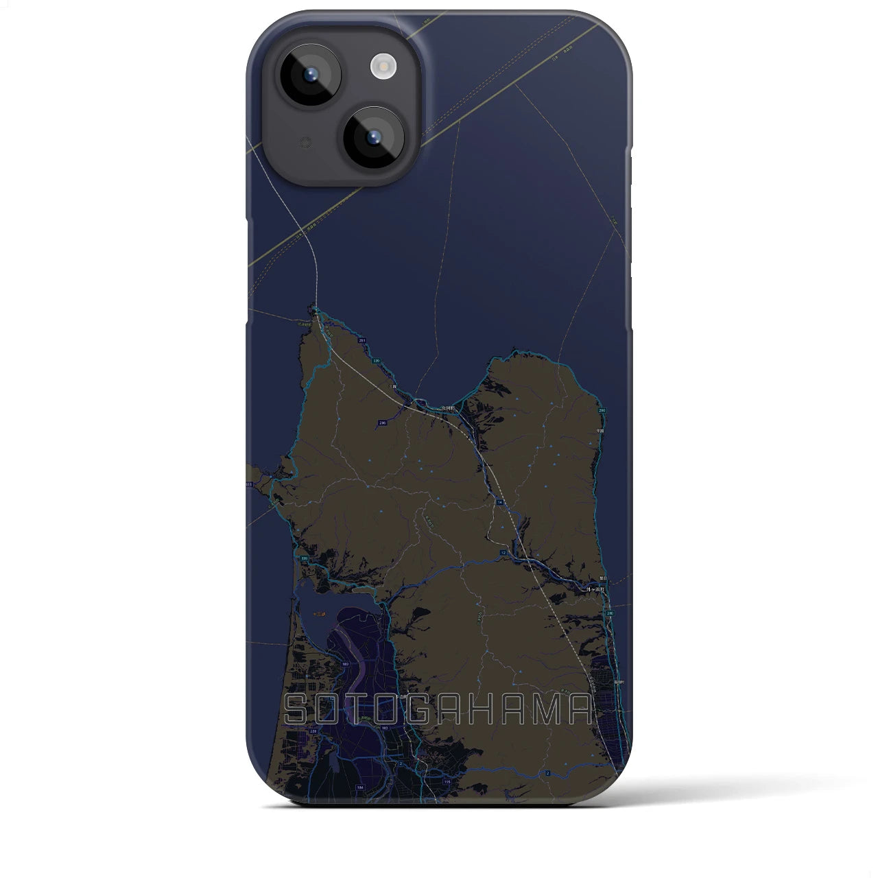 【外ヶ浜(青森県)】地図柄iPhoneケース(バックカバータイプ)