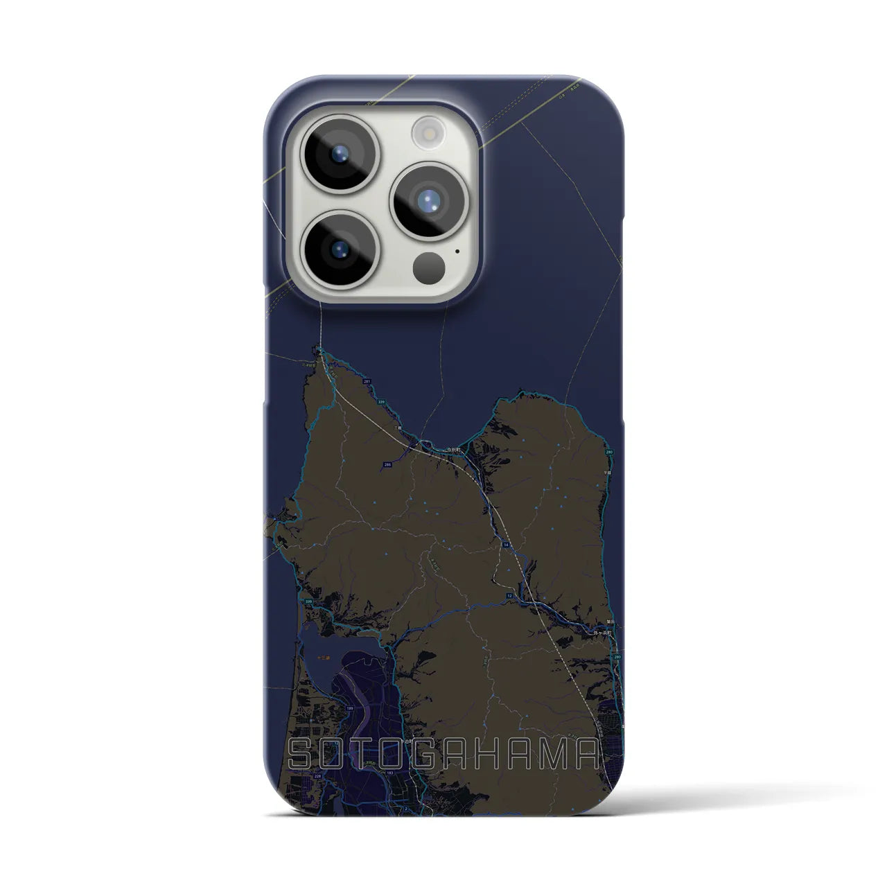 【外ヶ浜(青森県)】地図柄iPhoneケース(バックカバータイプ)