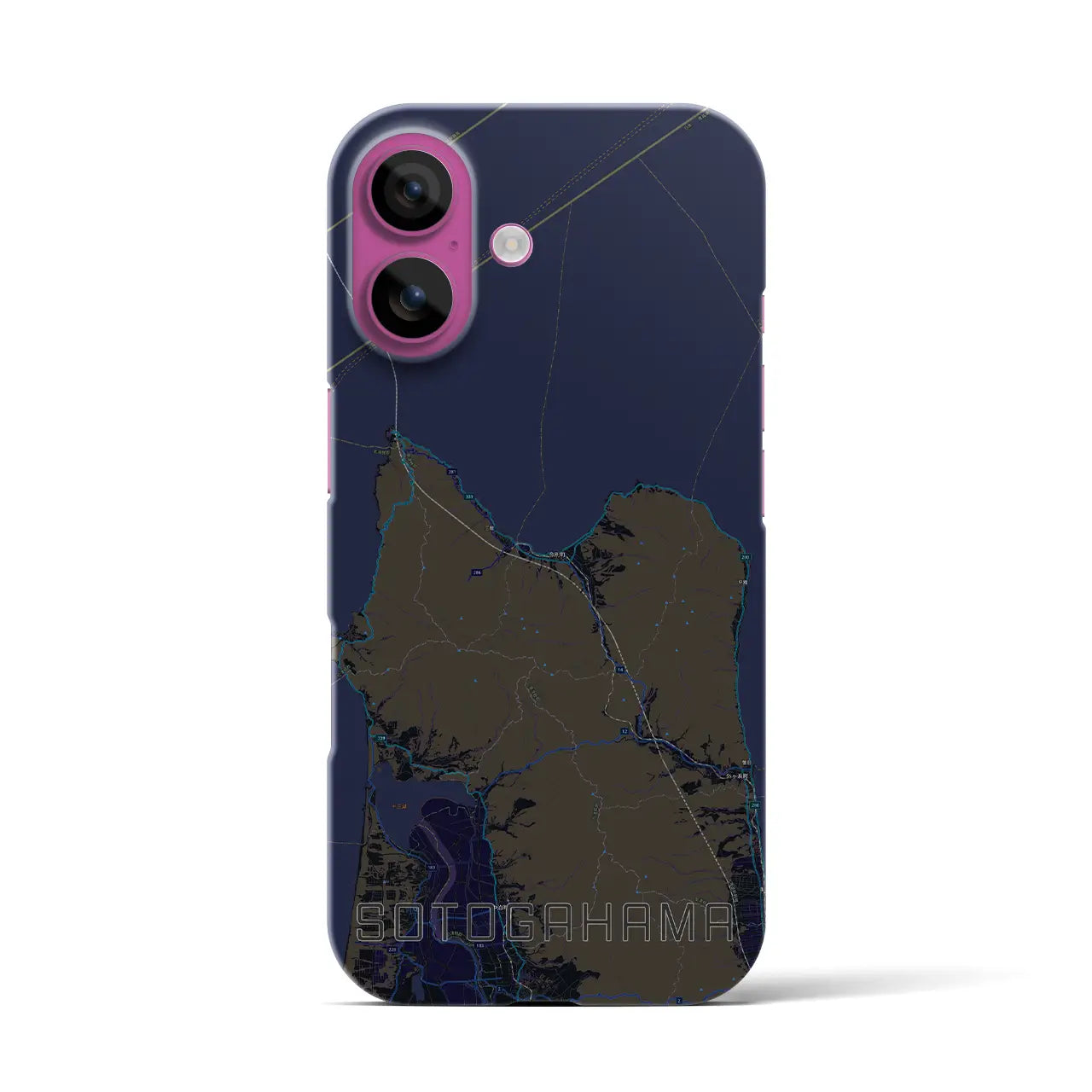 【外ヶ浜(青森県)】地図柄iPhoneケース(バックカバータイプ)