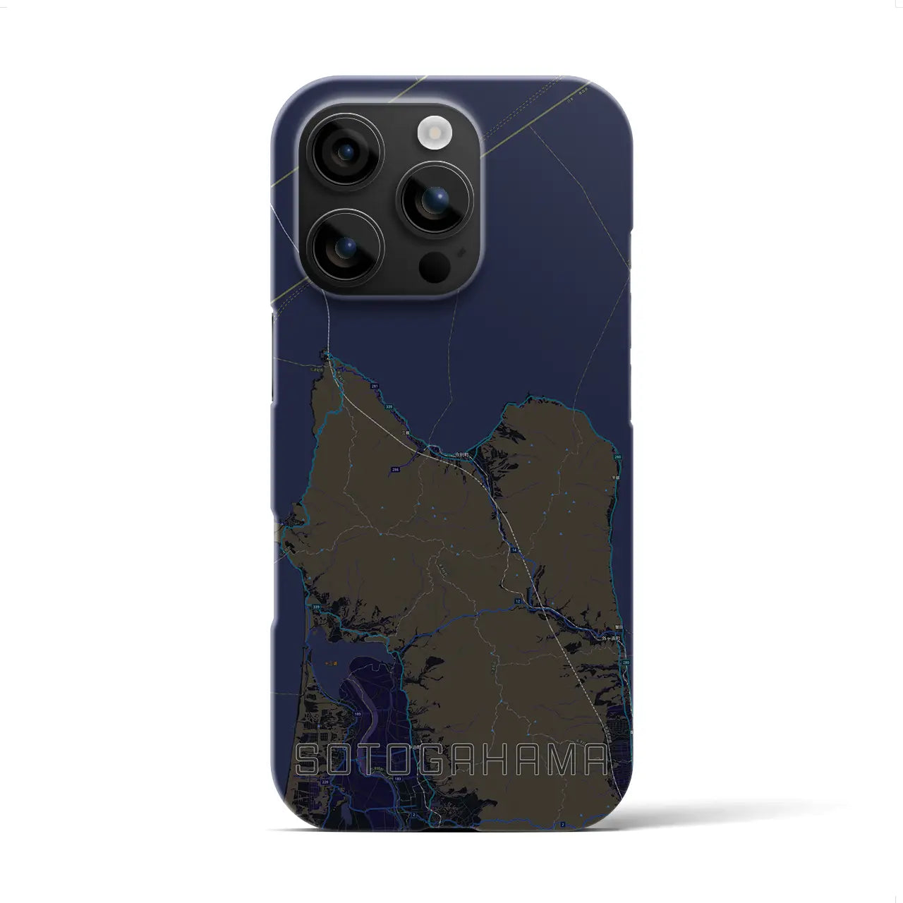 【外ヶ浜(青森県)】地図柄iPhoneケース(バックカバータイプ)