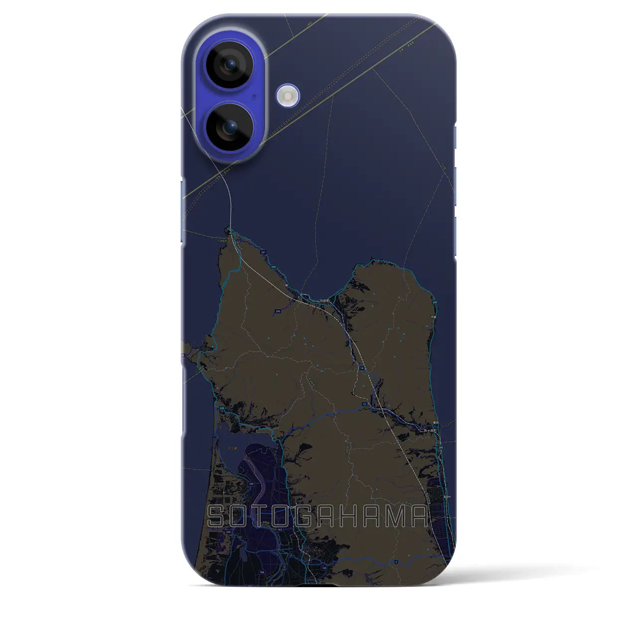 【外ヶ浜(青森県)】地図柄iPhoneケース(バックカバータイプ)