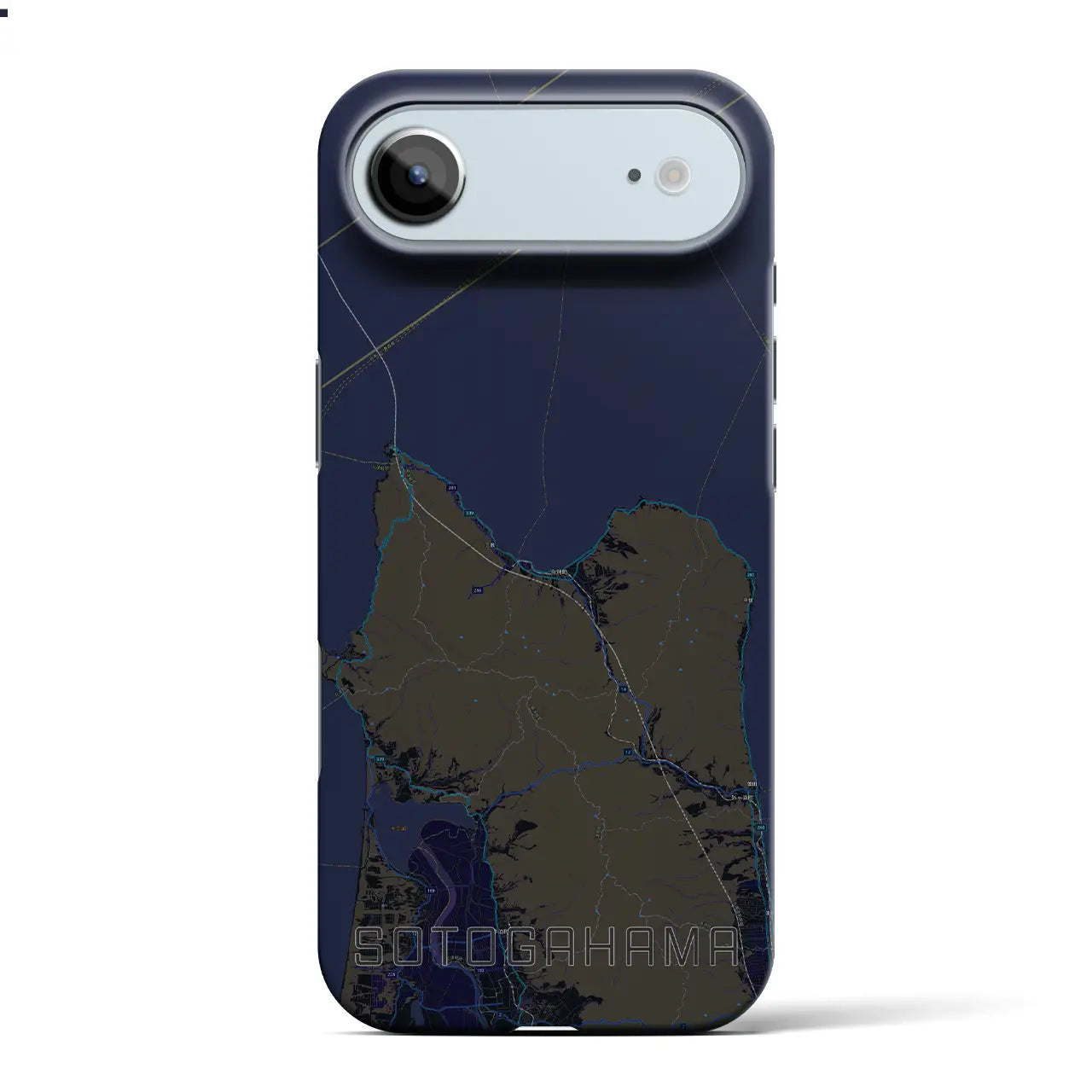 【外ヶ浜(青森県)】地図柄iPhoneケース(バックカバータイプ)