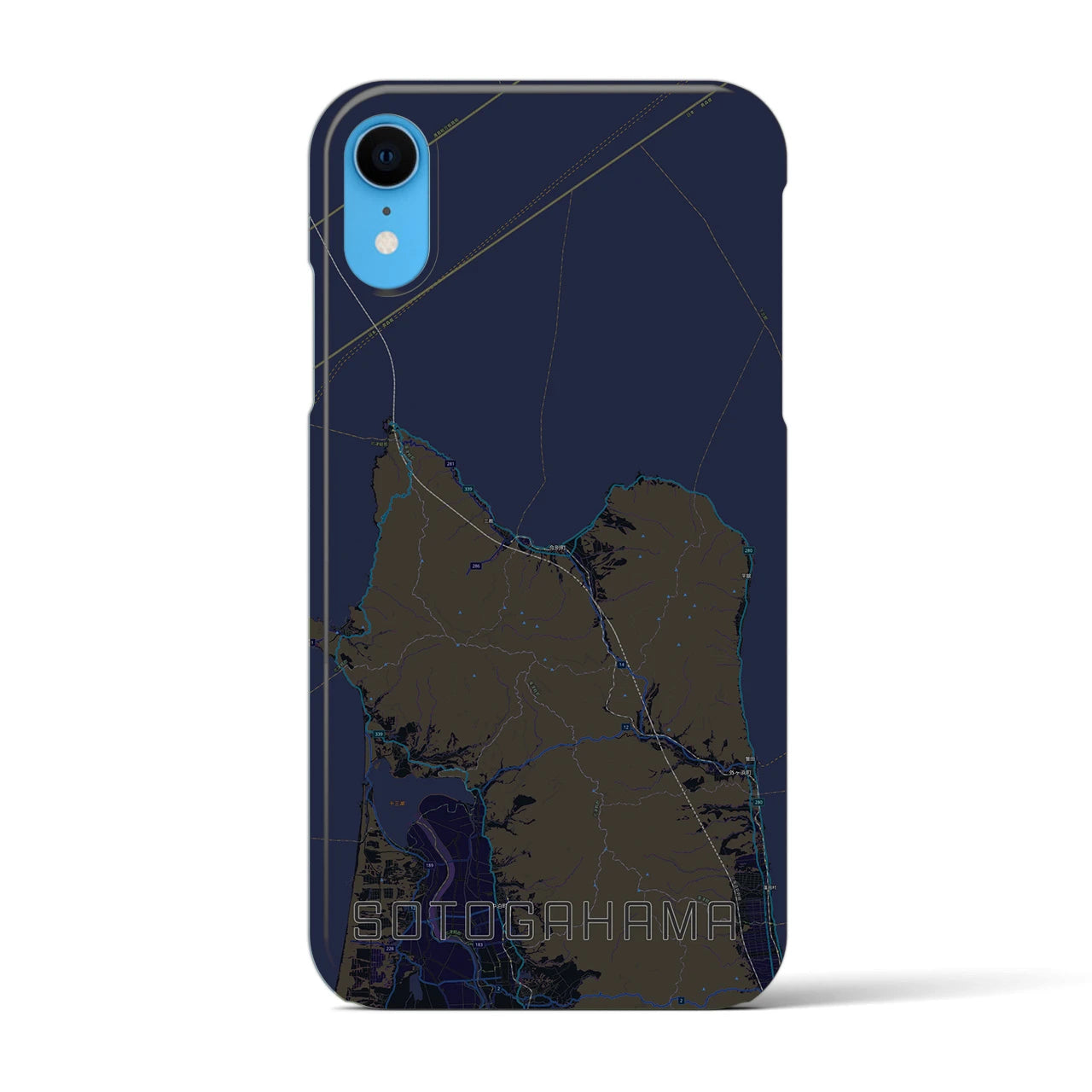 【外ヶ浜(青森県)】地図柄iPhoneケース(バックカバータイプ)