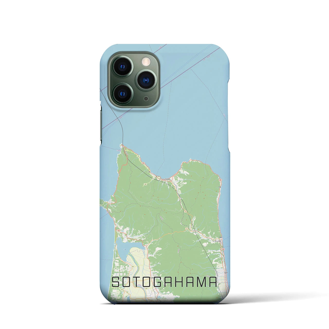 【外ヶ浜(青森県)】地図柄iPhoneケース(バックカバータイプ)