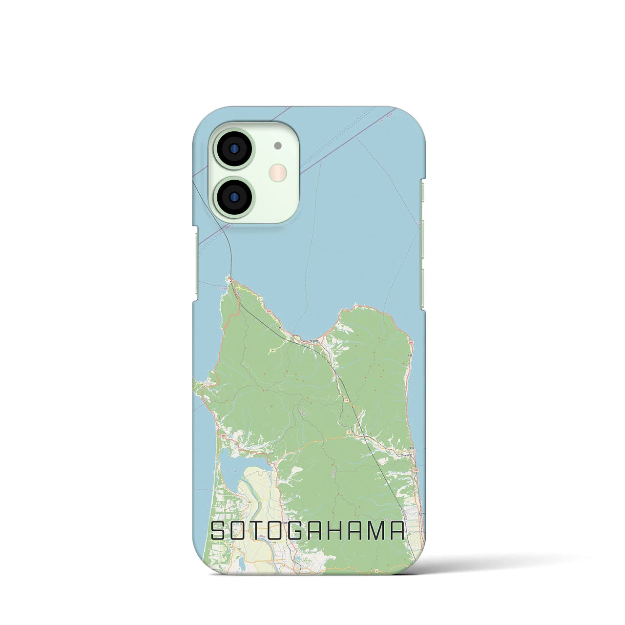【外ヶ浜(青森県)】地図柄iPhoneケース(バックカバータイプ)