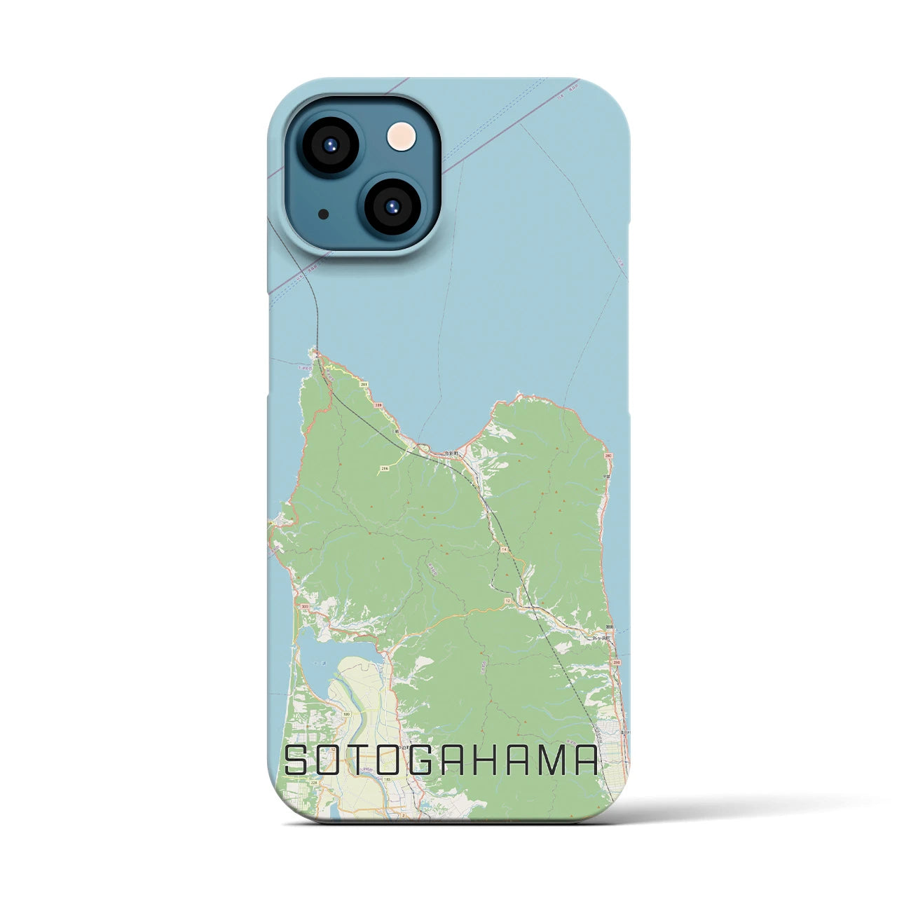 【外ヶ浜(青森県)】地図柄iPhoneケース(バックカバータイプ)