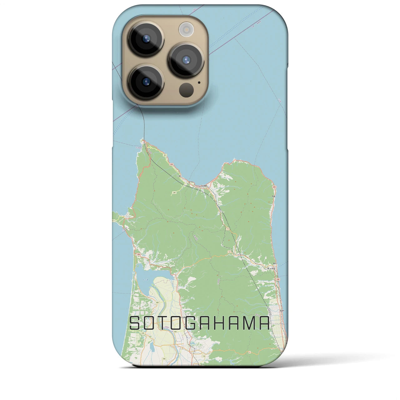 【外ヶ浜(青森県)】地図柄iPhoneケース(バックカバータイプ)