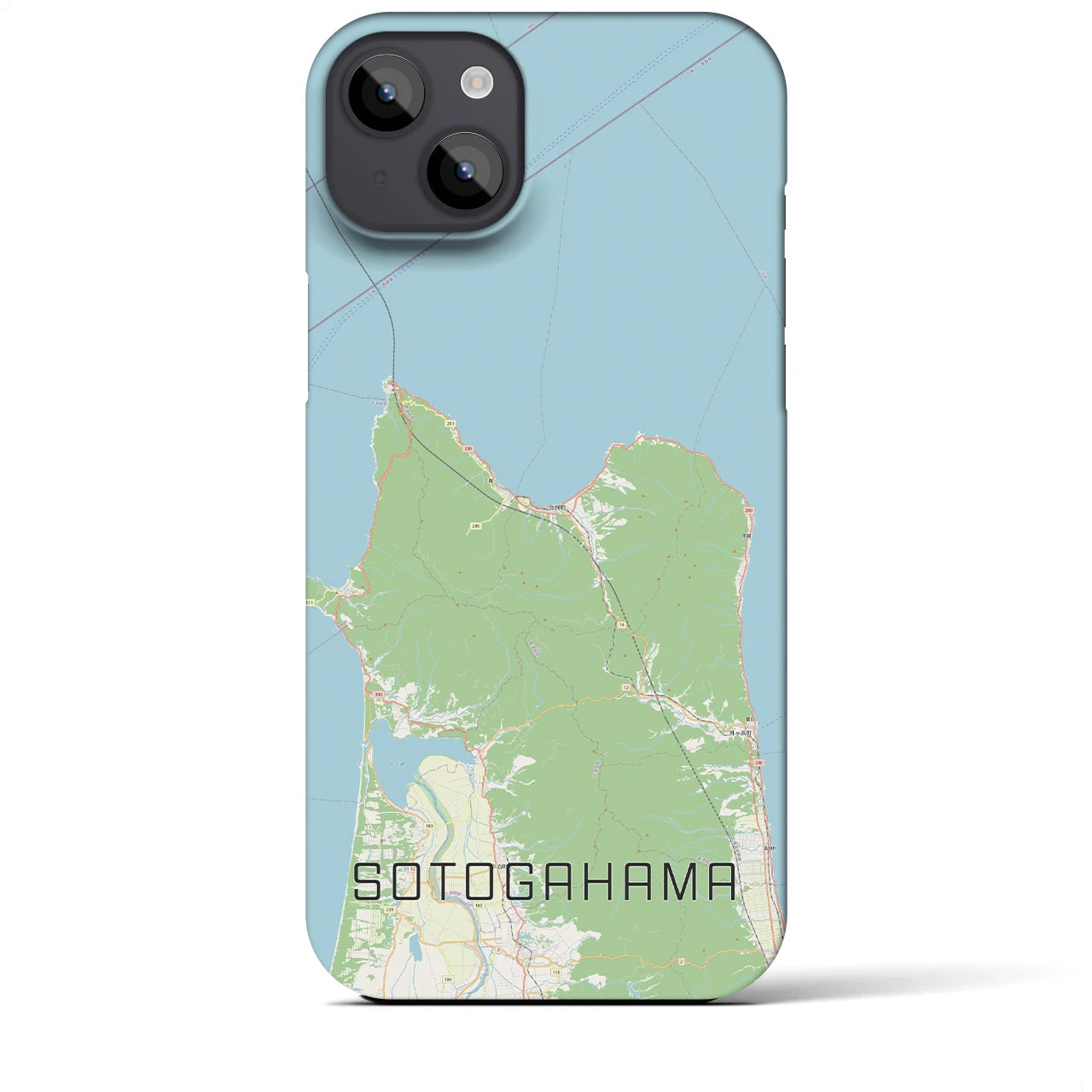 【外ヶ浜(青森県)】地図柄iPhoneケース(バックカバータイプ)