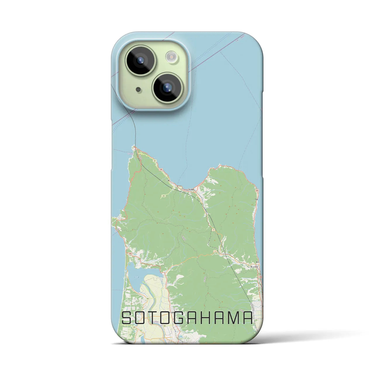 【外ヶ浜(青森県)】地図柄iPhoneケース(バックカバータイプ)