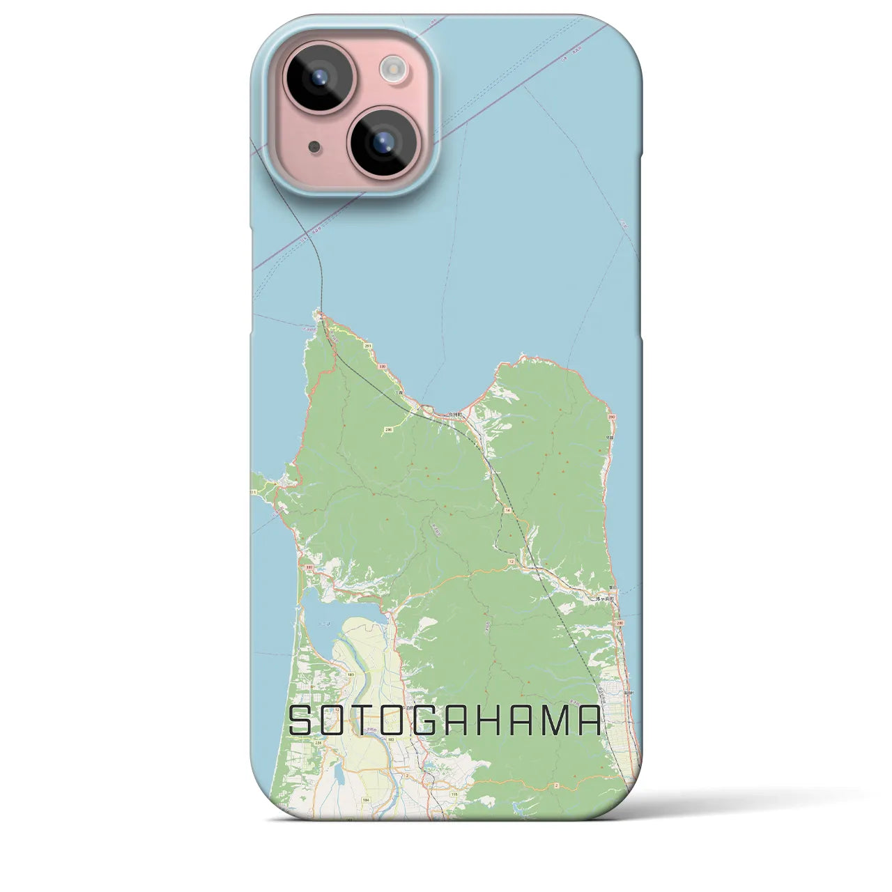 【外ヶ浜(青森県)】地図柄iPhoneケース(バックカバータイプ)