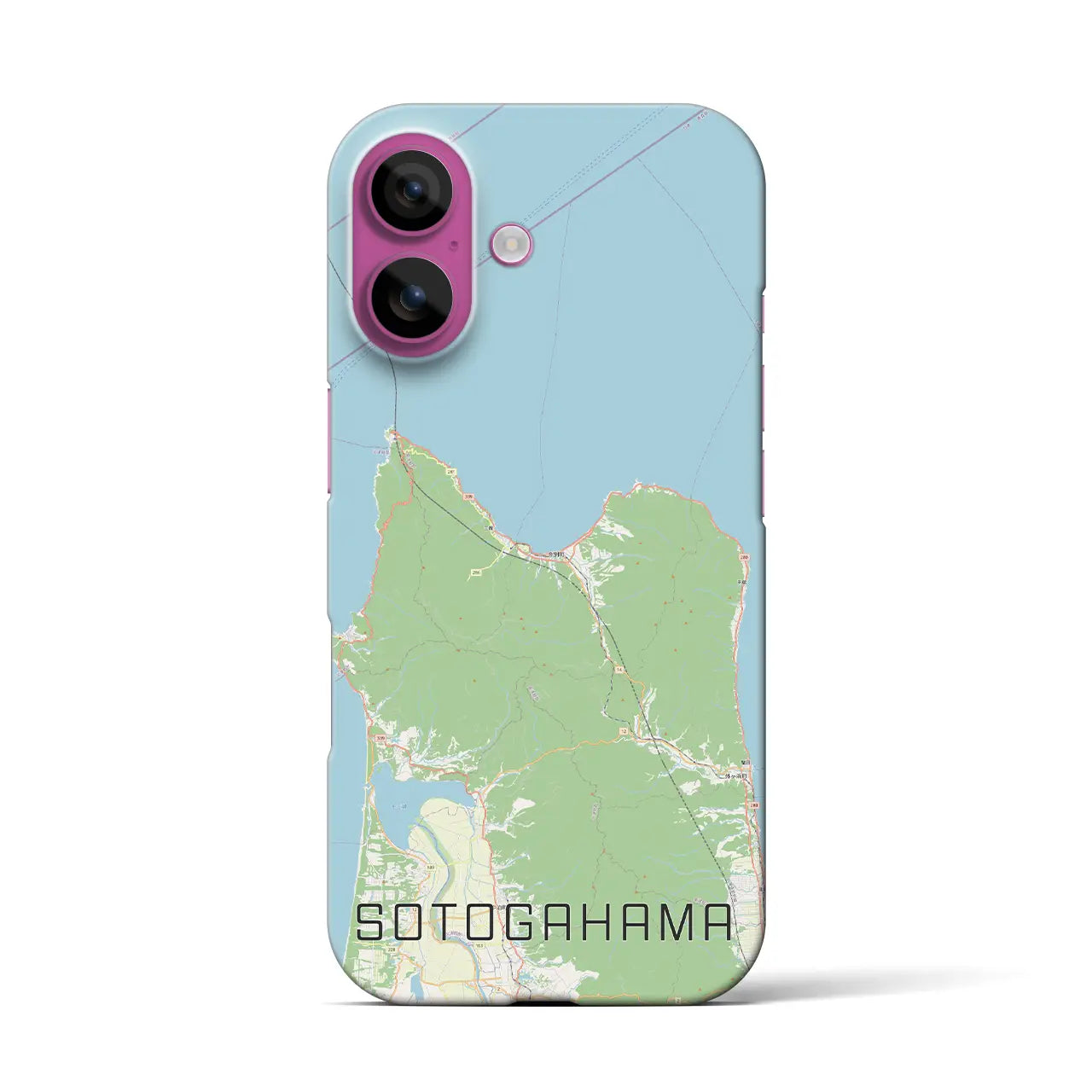 【外ヶ浜(青森県)】地図柄iPhoneケース(バックカバータイプ)