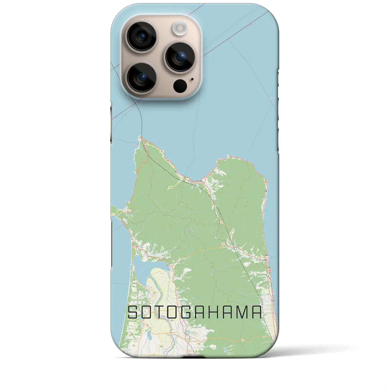 【外ヶ浜(青森県)】地図柄iPhoneケース(バックカバータイプ)