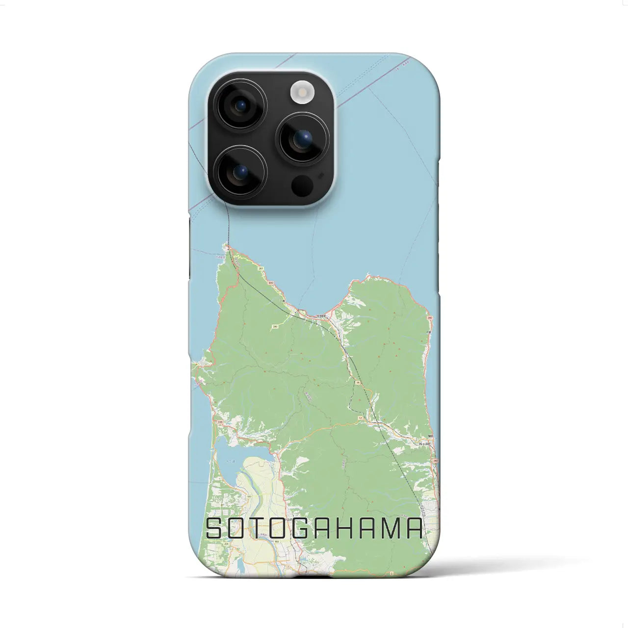 【外ヶ浜(青森県)】地図柄iPhoneケース(バックカバータイプ)