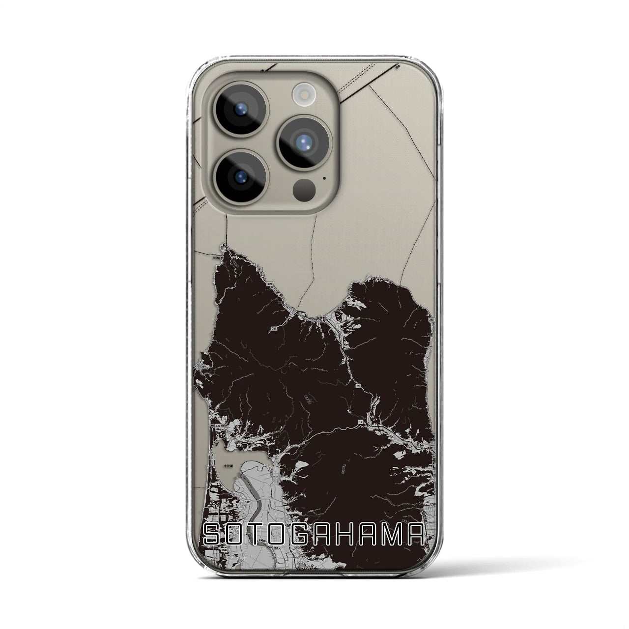 【外ヶ浜(青森県)】地図柄iPhoneケース(クリアタイプ)