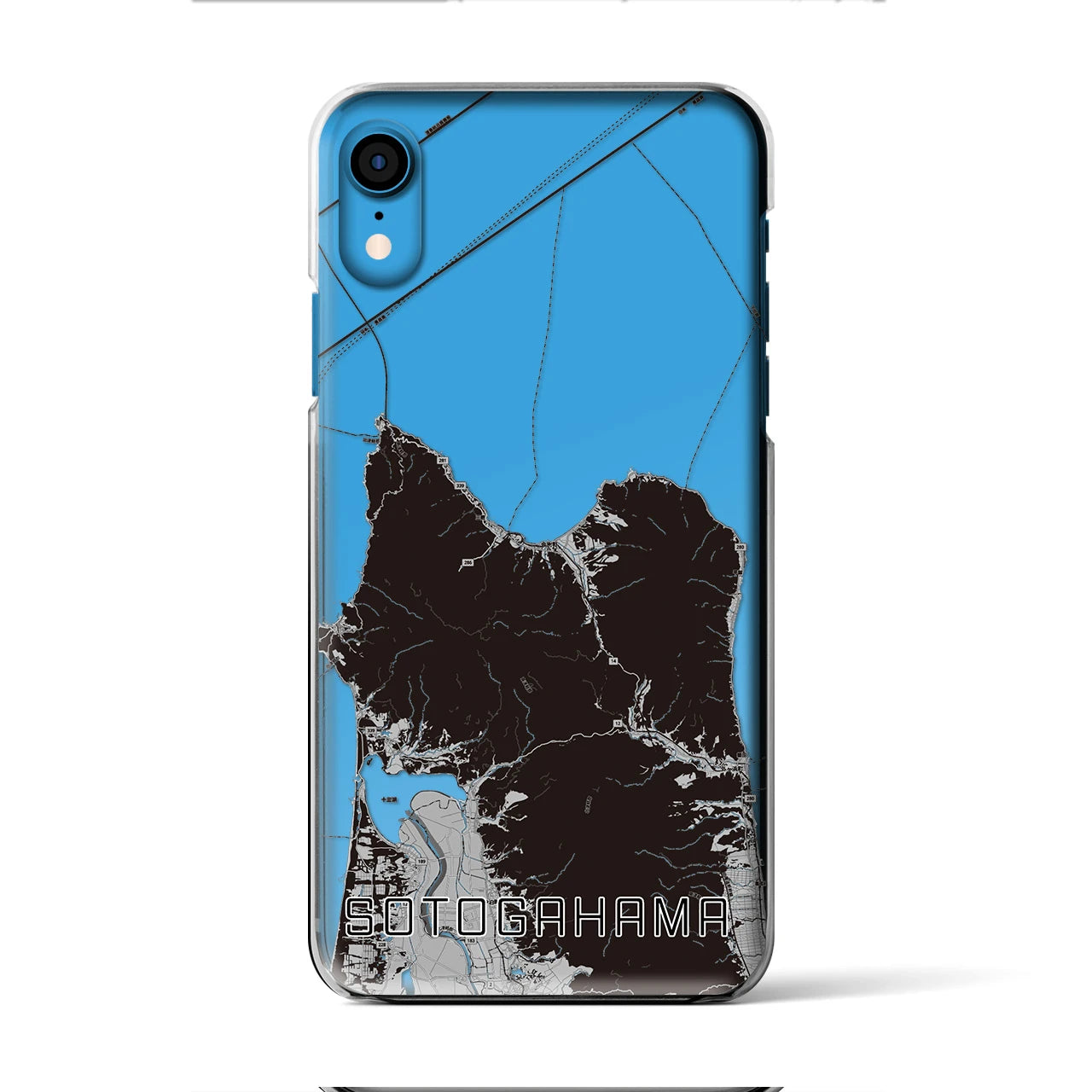 【外ヶ浜(青森県)】地図柄iPhoneケース(クリアタイプ)