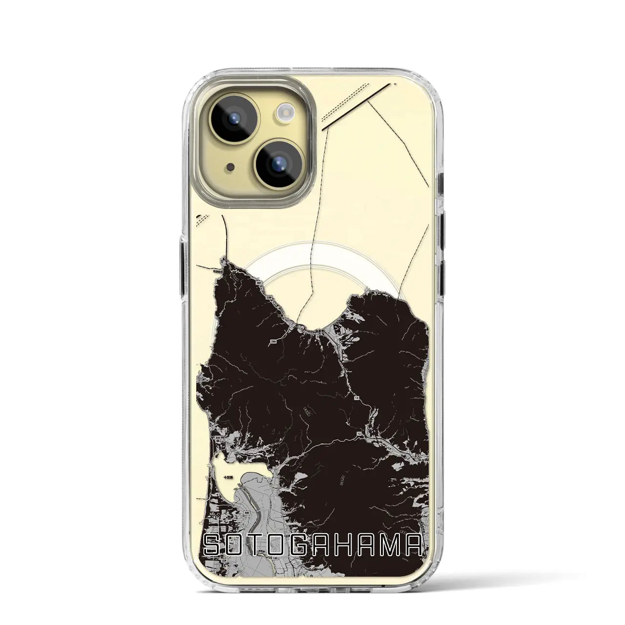 【外ヶ浜(青森県)】地図柄iPhoneケース(MagSafeタイプ)
