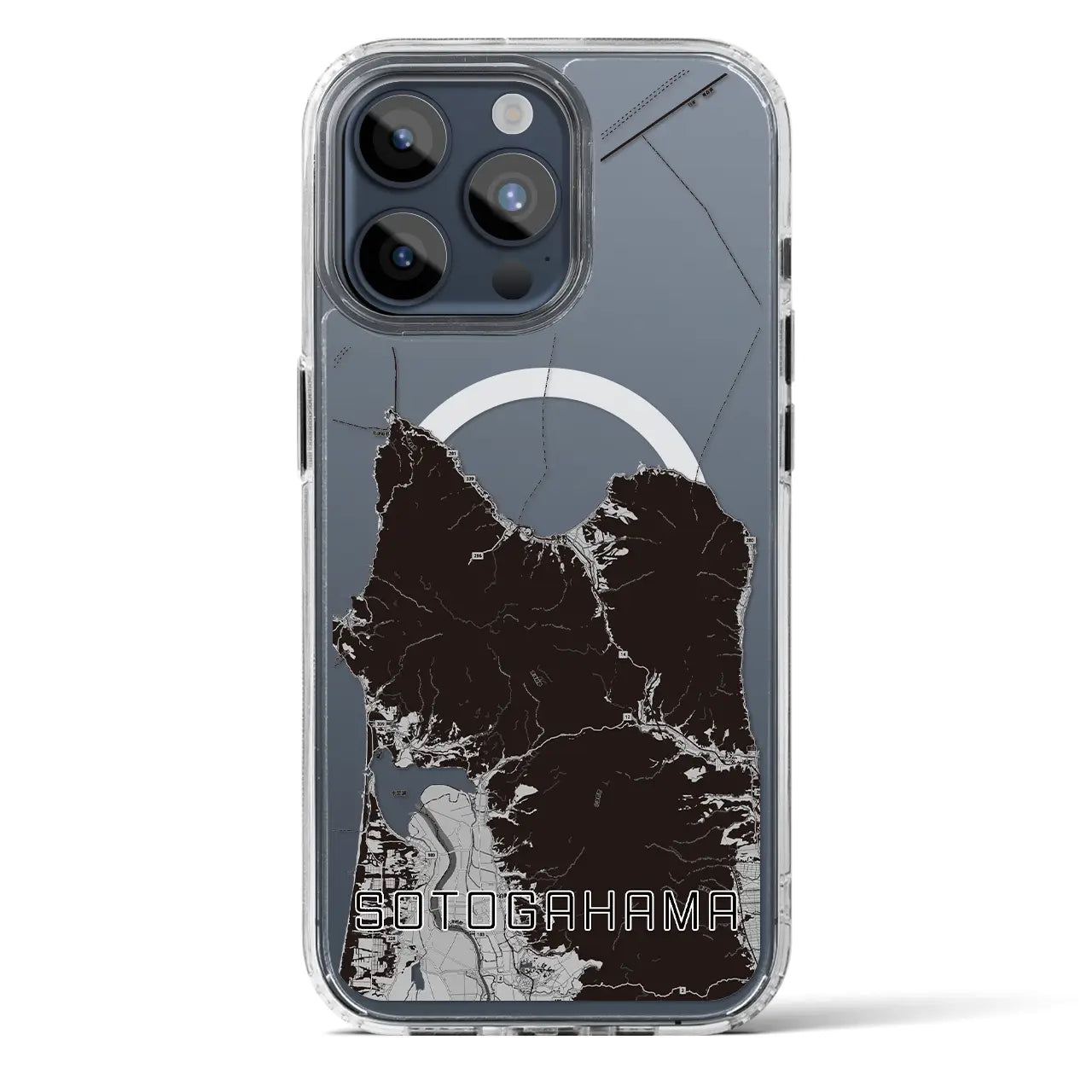 【外ヶ浜(青森県)】地図柄iPhoneケース(MagSafeタイプ)