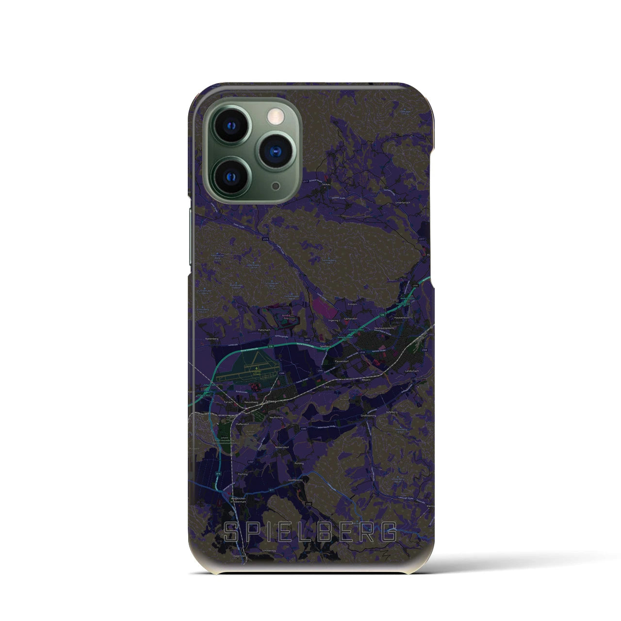 【シュピールベルク(オーストリア)】地図柄iPhoneケース(バックカバータイプ)